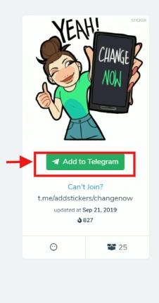 add stickers in telegram